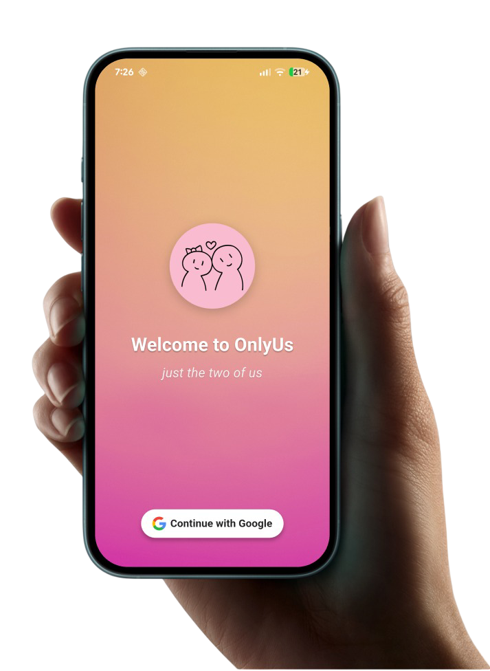 OnlyUs App Mockup
